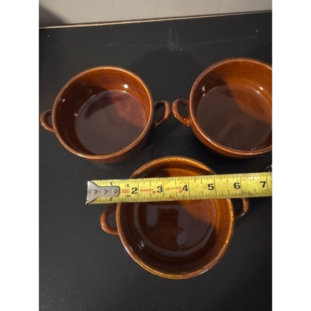 Boston Warehouse Crock Brown Glaze Vintage 1993. Excellent Condition. Set Of 3. - Picture 6 of 9